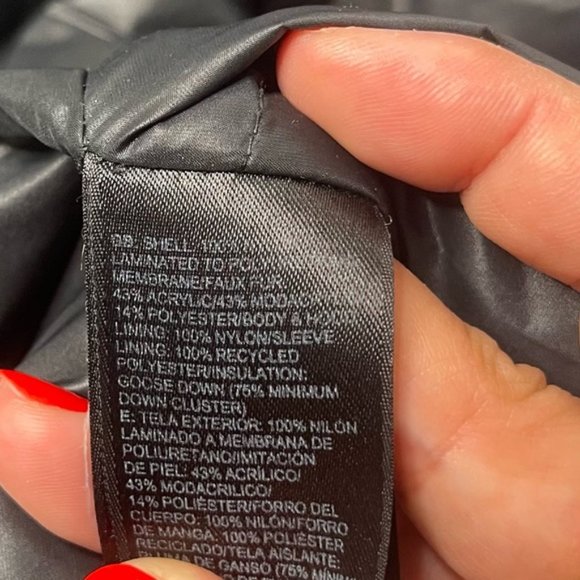 The North Face Black Hyvent Down Mid-Length Parka Hooded Women's XS *Broken Zip* - Picture 4 of 13